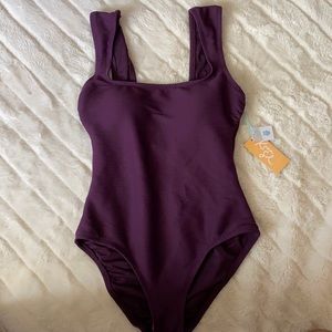 One piece plum swimsuit NWT